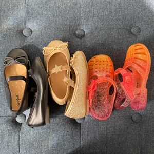 Toddler Shoes Bundle - flats and jelly sandals